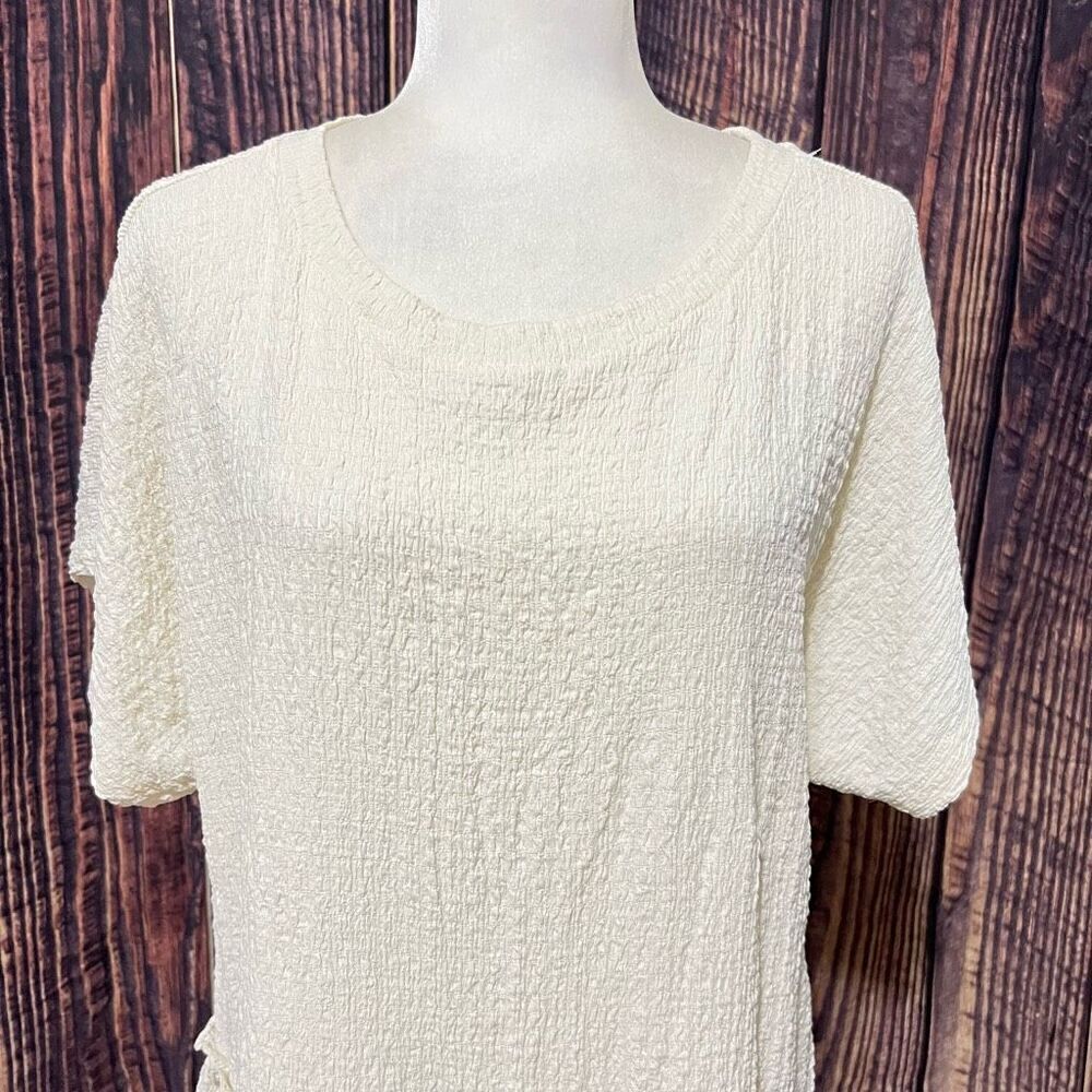 Free People NWT Small Women's White Marni Tiered Tunic Blouse Top - Picture 2 of 11